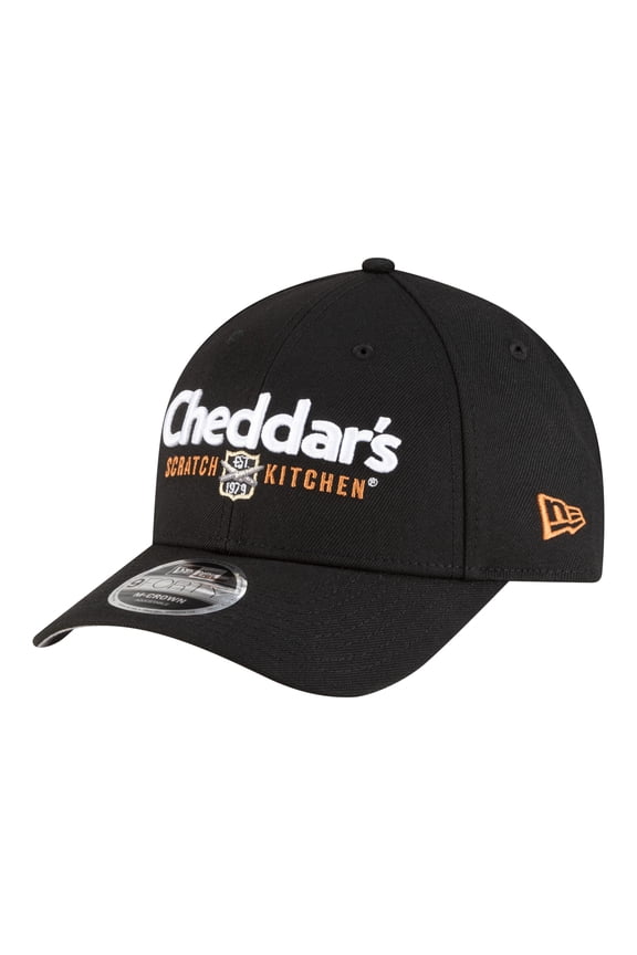 Men's New Era Black Kyle Busch Cheddar's 9FORTY M-Crown Adjustable Hat