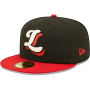 Men's New Era Black Lansing Lugnuts Authentic Collection Team 59FIFTY Fitted Hat