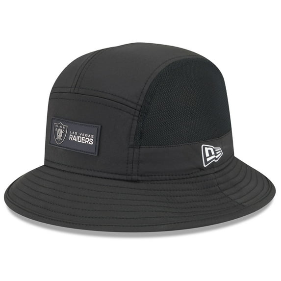 Men's New Era Black Las Vegas Raiders 2025 Sideline Bucket Hat