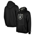 thumbnail image 1 of Men's New Era Black Las Vegas Raiders 3rd Down Plaid Pullover Hoodie, 1 of 3