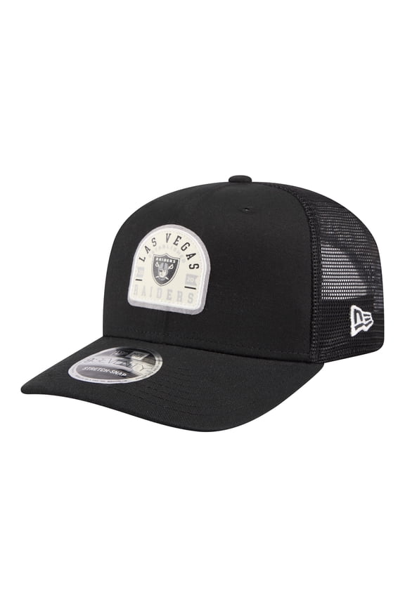 Men's New Era Black Las Vegas Raiders Contest 9SEVENTY Adjustable Trucker Hat