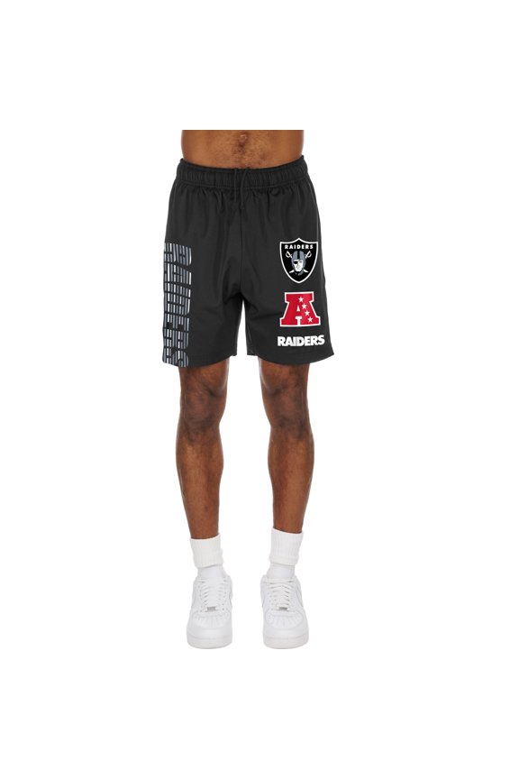 Men's New Era Black Las Vegas Raiders Match Shorts