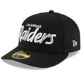 thumbnail image 1 of Men's New Era Black Las Vegas Raiders Omaha Script Low Profile 59FIFTY Fitted Hat, 1 of 5