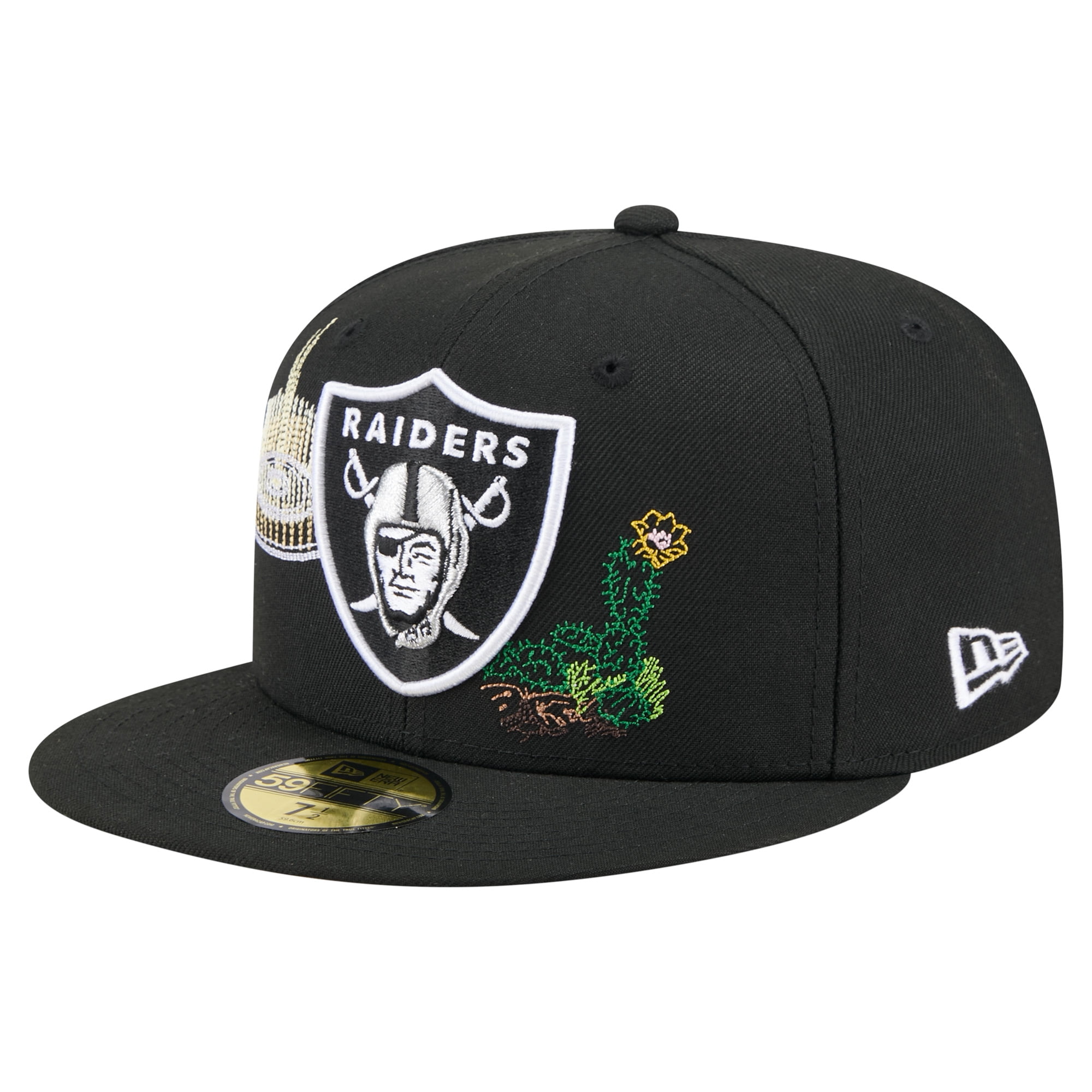 Men's New Era Black Las Vegas Raiders Omaha Script Low