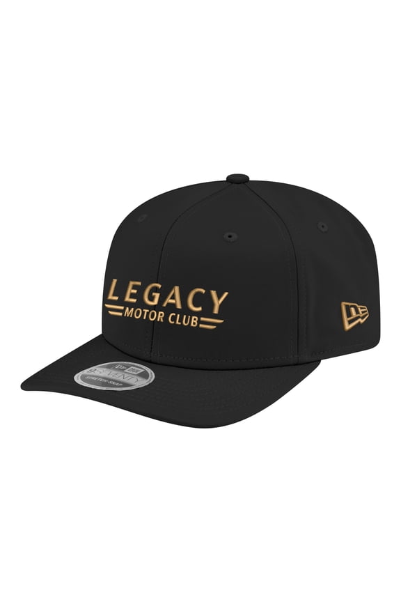 Men's New Era Black Legacy Motor Club 9SEVENTY Logo Adjustable Hat