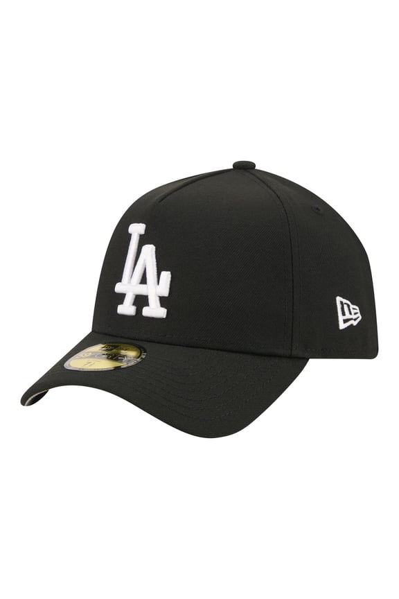 Men's New Era Black Los Angeles Dodgers A-Frame 59FORTY Fitted Hat