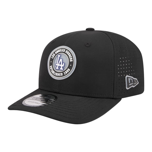 Men's New Era Black Los Angeles Dodgers Circle 9SEVENTY Adjustable Hat