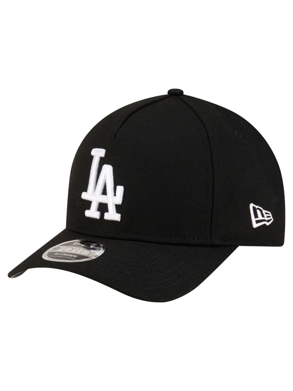 Men's New Era Black Los Angeles Dodgers Player Replica 9FORTY Adjustable Hat
