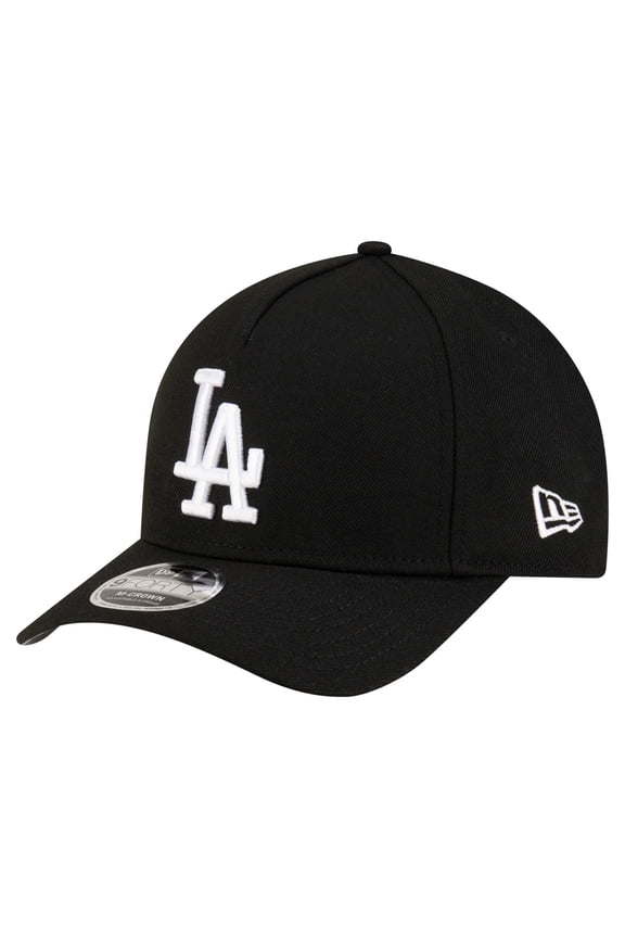 Men's New Era Black Los Angeles Dodgers Player Replica 9FORTY Adjustable Hat