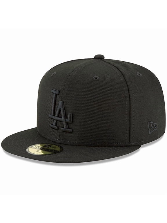 Men's New Era Black Los Angeles Dodgers Primary Logo Basic 59FIFTY Fitted Hat