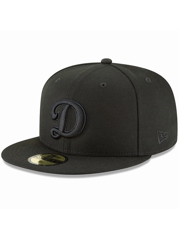 Men's New Era Black Los Angeles Dodgers Secondary Logo Basic 59FIFTY Fitted Hat