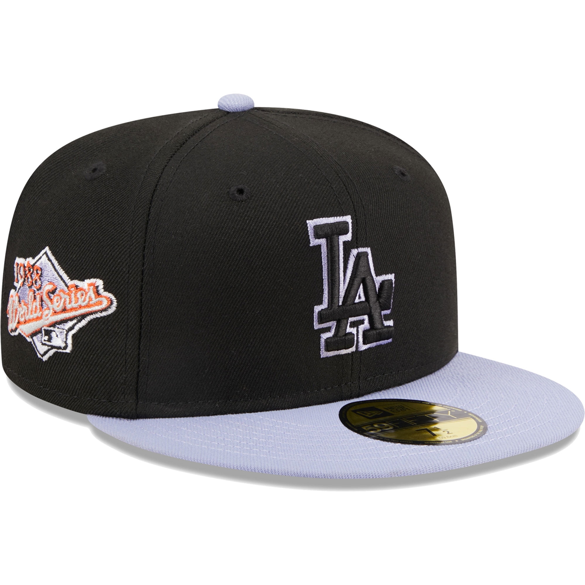 Men's New Era Black Los Angeles Dodgers Side Patch 59FIFTY Men's New Era Black Los Angeles Dodgers Side Patch 59FIFTY