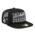 thumbnail image 1 of Men's New Era Black Los Angeles Dodgers  Street Team A-Frame Trucker 9FIFTY Snapback Hat, 1 of 6