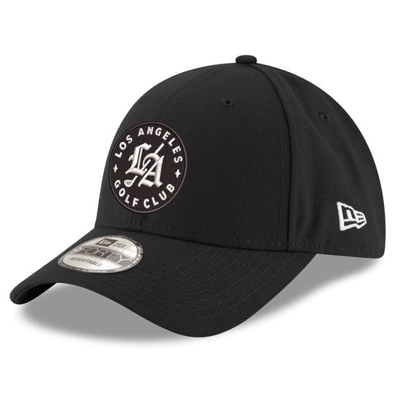 Men's New Era  Black Los Angeles Golf Club 9FORTY Adjustable Hat