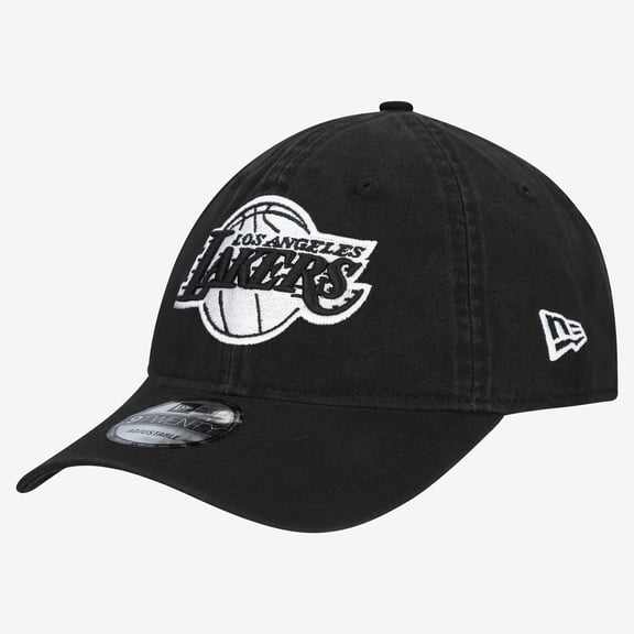 Men's New Era Black Los Angeles Lakers 9TWENTY Adjustable Hat