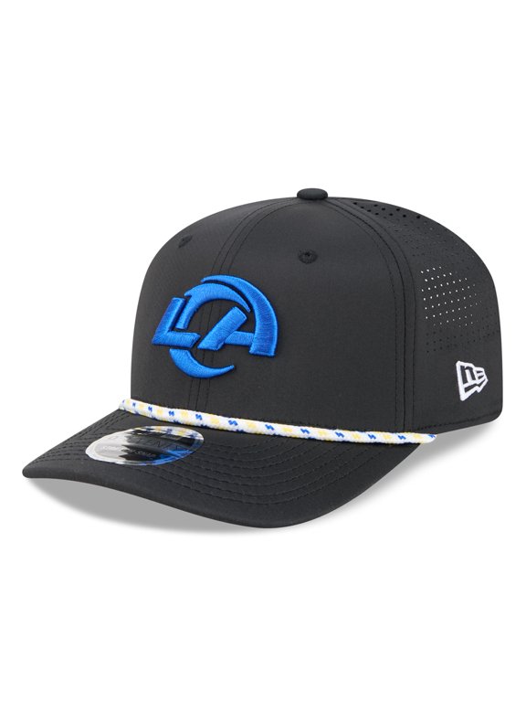 Men's New Era Black Los Angeles Rams 9SEVENTY Adjustable Hat