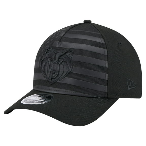 Men's New Era Black Memphis Grizzlies Game Day Flag A-Frame 9FORTY Adjustable Hat