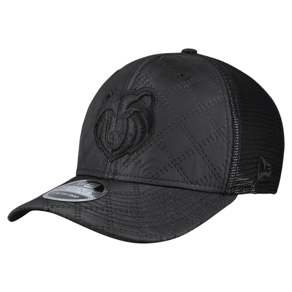 Men's New Era Black Memphis Grizzlies Quilted 9SEVENTY Trucker Adjustable Hat