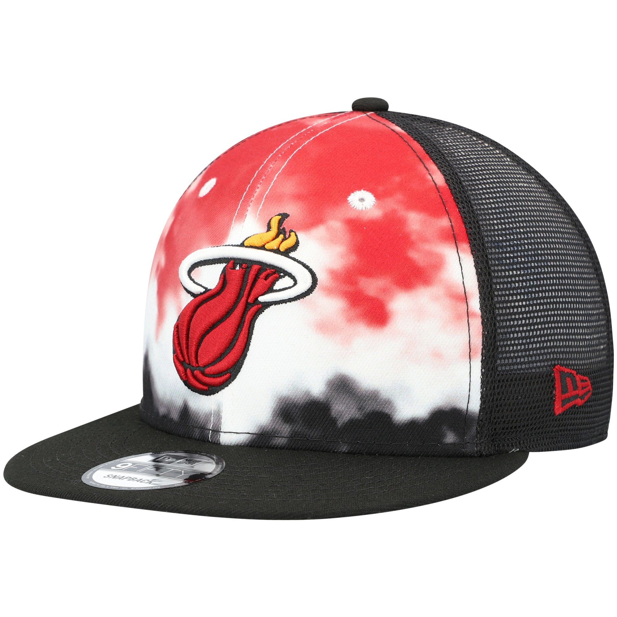 New Era 9FIFTY Miami Heat Foam Trucker Snapback Hat Black