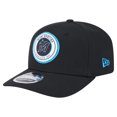 thumbnail image 1 of Men's New Era Black Miami Marlins Circle Patch 9SEVENTY Stretch-Snap Hat, 1 of 6