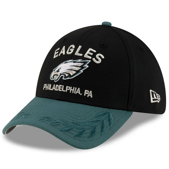 Men's New Era  Black/Midnight Green Philadelphia Eagles 2025 NFL Draft 39THIRTY Flex Hat