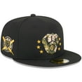 thumbnail image 1 of Men's New Era  Black Milwaukee Brewers 2024 Armed Forces Day On-Field 59FIFTY Fitted Hat, 1 of 5
