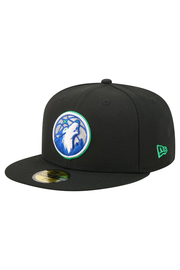 Men's New Era Black Minnesota Timberwolves 59FIFTY Fitted Hat