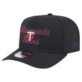 thumbnail image 1 of Men's New Era Black Minnesota Twins Chainstitch 9FIFTY A-Frame Snapback Hat, 1 of 5