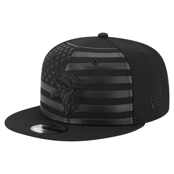 Men's-New Era  Black Minnesota Vikings Independent 9FIFTY Snapback Hat