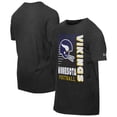 thumbnail image 1 of Men's New Era Black Minnesota Vikings Retro Logo Enzyme Washed Oversized T-Shirt, 1 of 5