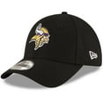 thumbnail image 1 of Men's New Era Black Minnesota Vikings The League 9FORTY Adjustable Hat, 1 of 5
