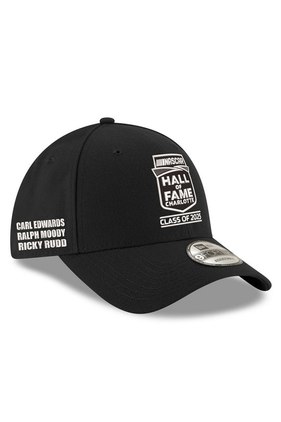 Men's New Era Black NASCAR-2025 Hall of Fame 9FORTY Adjustable Hat
