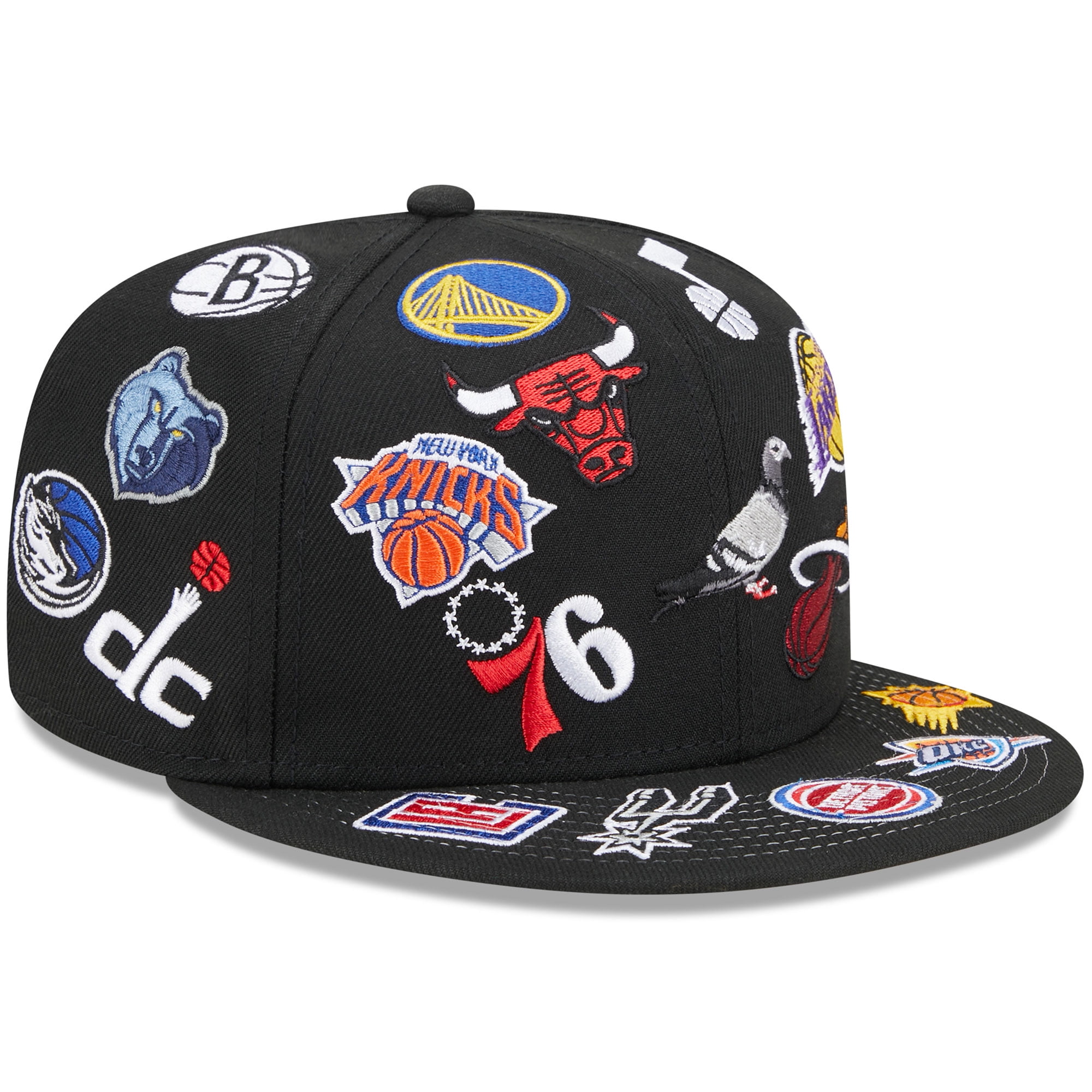 Men's New Era Black NBA x Staple 59FIFTY Fitted Hat 
