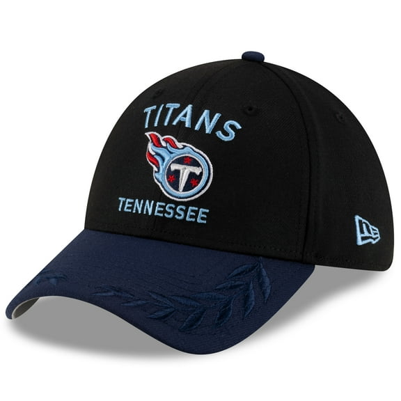 Men's New Era Black/Navy Tennessee Titans 2025 NFL Draft 39THIRTY Flex Hat