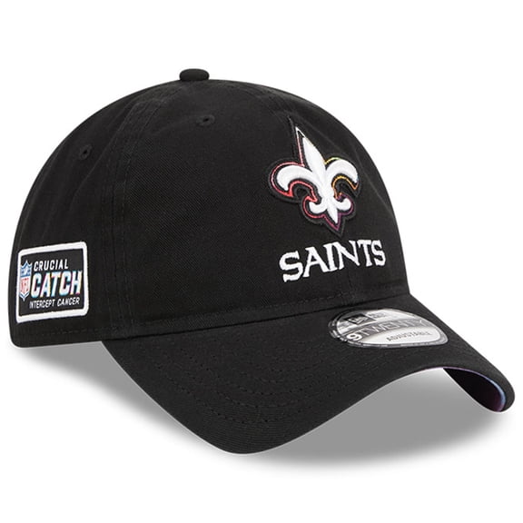 Men's New Era Black New Orleans Saints 2023 NFL Crucial Catch 9TWENTY Adjustable Hat