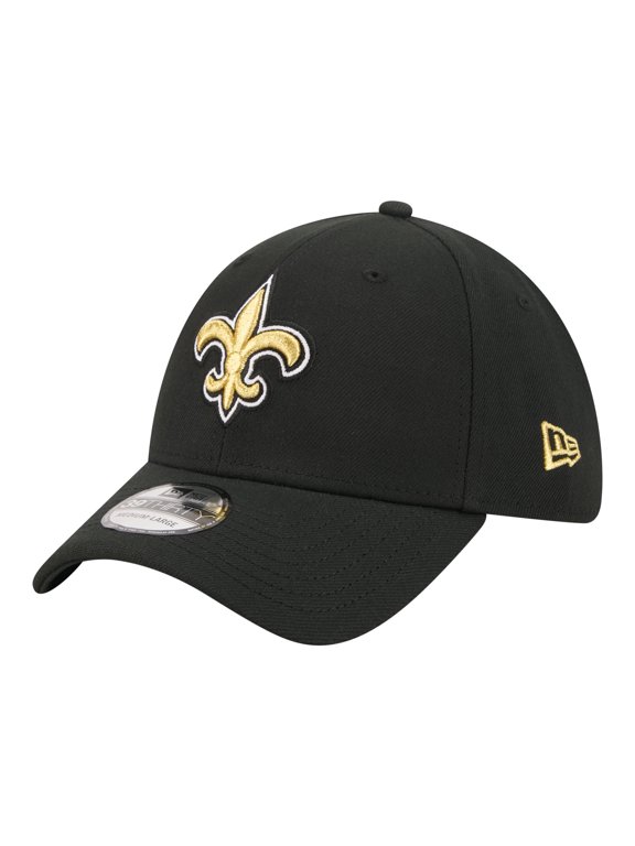 Men's New Era Black New Orleans Saints Core Team 39THIRTY Flex Hat