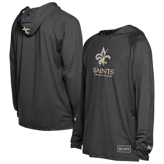 Men's New Era  Black New Orleans Saints Functional Fandom Hoodie