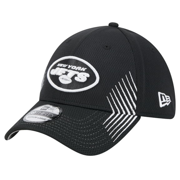 Men's New Era Black New York Jets Active 39THIRTY Flex Hat