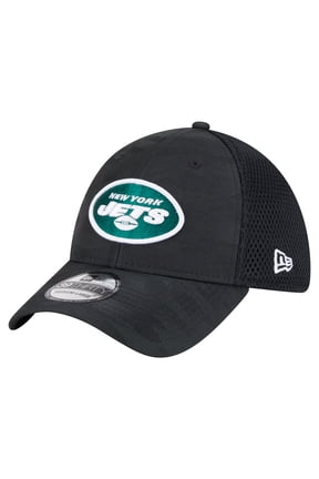 Men's New Era Black New York Jets Active Camo 39THIRTY Flex Hat