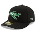 thumbnail image 1 of Men's New Era Black New York Jets Omaha Throwback Low Profile 59FIFTY Fitted Hat, 1 of 5