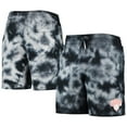 thumbnail image 1 of Men's New Era Black New York Knicks Fleece Tie-Dye Shorts, 1 of 3