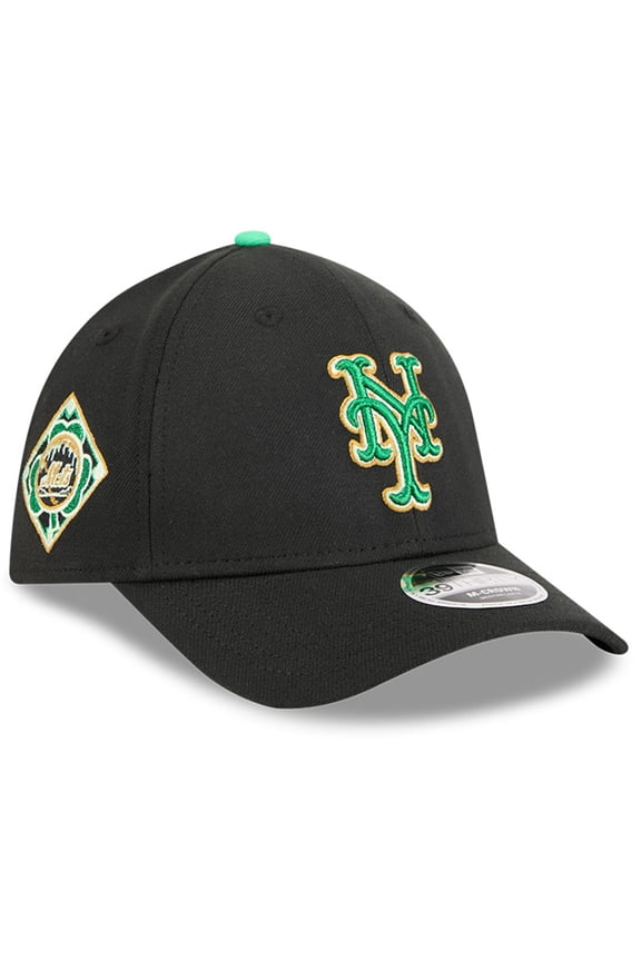 Men's New Era  Black New York Mets 2026 St. Patrick's Day 39THIRTY Flex Hat