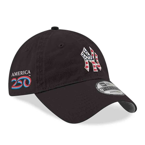 Men's New Era Black New York Yankees America 250 9TWENTY Adjustable Hat