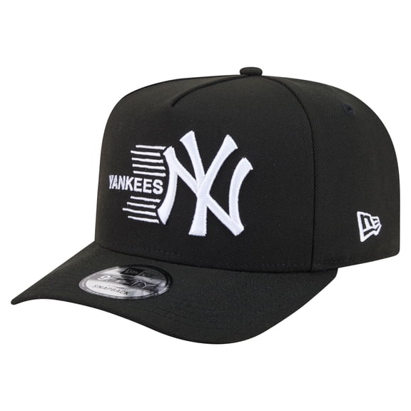 Men's New Era  Black New York Yankees Motion A-Frame 9FIFTY Snapback Hat