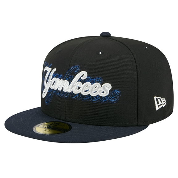 Men's New Era Black New York Yankees Shadow Stitch 59FIFTY Fitted Hat
