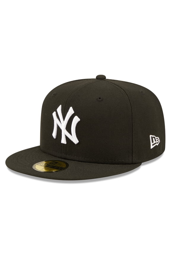 Men's New Era Black New York Yankees Team Logo 59FIFTY Fitted Hat