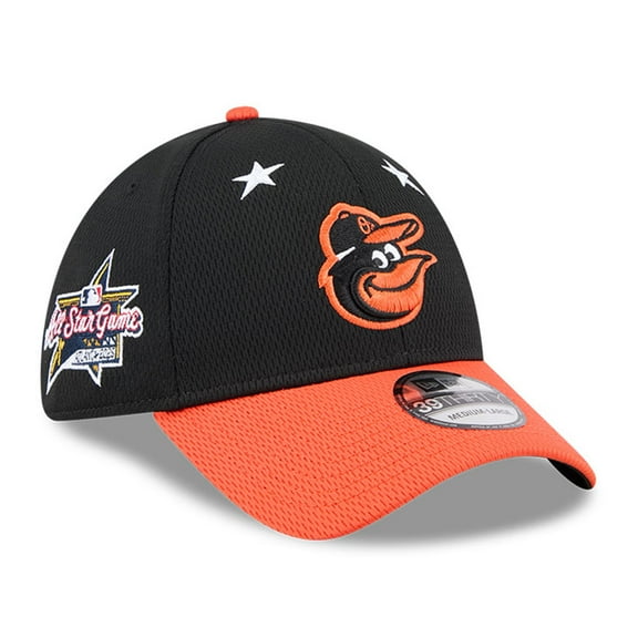 Men's New Era Black/Orange  Baltimore Orioles 2025 MLB All-Star Game 39THIRTY Flex Hat