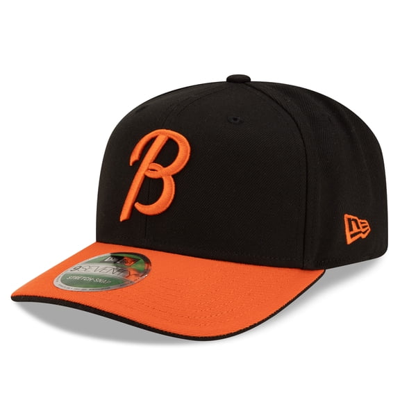 Men's New Era Black/Orange Baltimore Orioles Player Replica 9SEVENTY Adjustable Hat