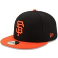thumbnail image 1 of Men's New Era Black/Orange San Francisco Giants Authentic Collection On-Field 59FIFTY Fitted Hat, 1 of 6