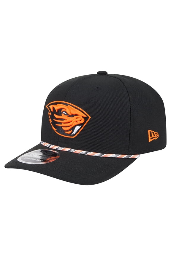 Men's New Era Black Oregon State Beavers Game Day Multi-Rope 9SEVENTY Stretch-Snap Hat